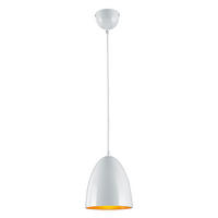 LED HÄNGELEUCHTE Metall Weiß Orange - Weiß, Metall (19/19/130cm)