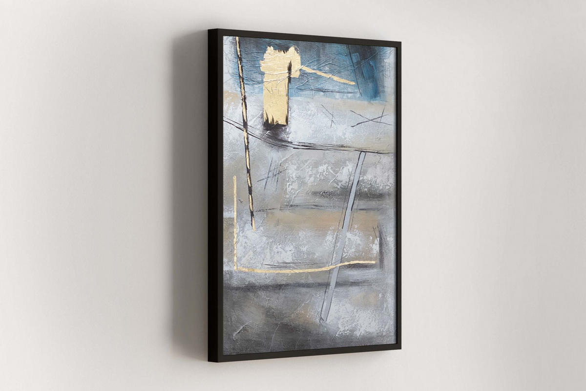 ULJANA SLIKA 75/100 cm, Životinje - siva, tekstil/drvo (75/100cm) - KUNSTLOFT