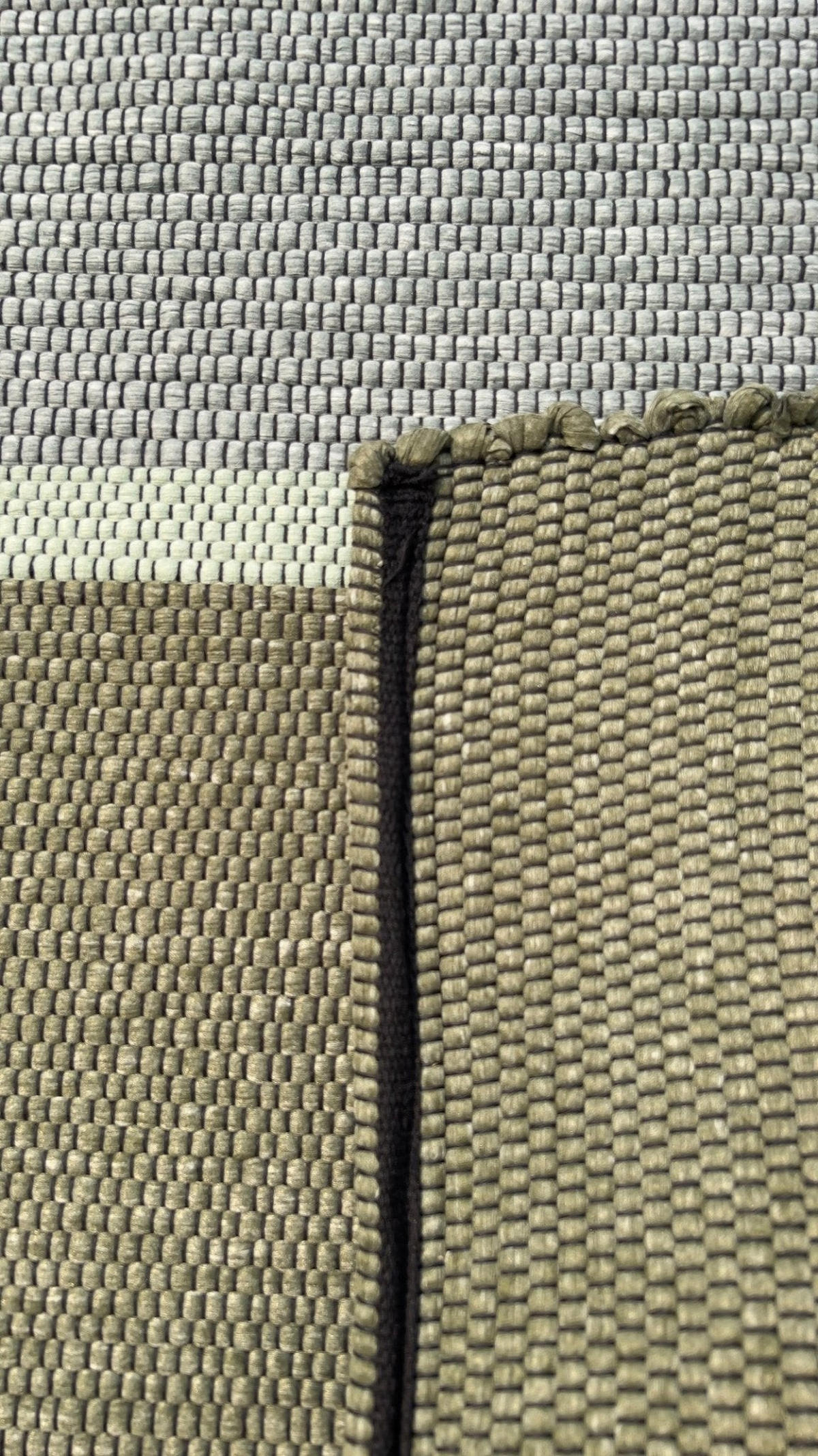 TEPPICH aus recycelten Fasern handgewebt grün - Grün, Naturmaterialien (140/200cm) - AFK Living