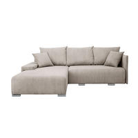 ECKSOFA TRAWANGA L mit Schlaffunktion, Creme - Creme, Textil (246/188cm) - Fedve