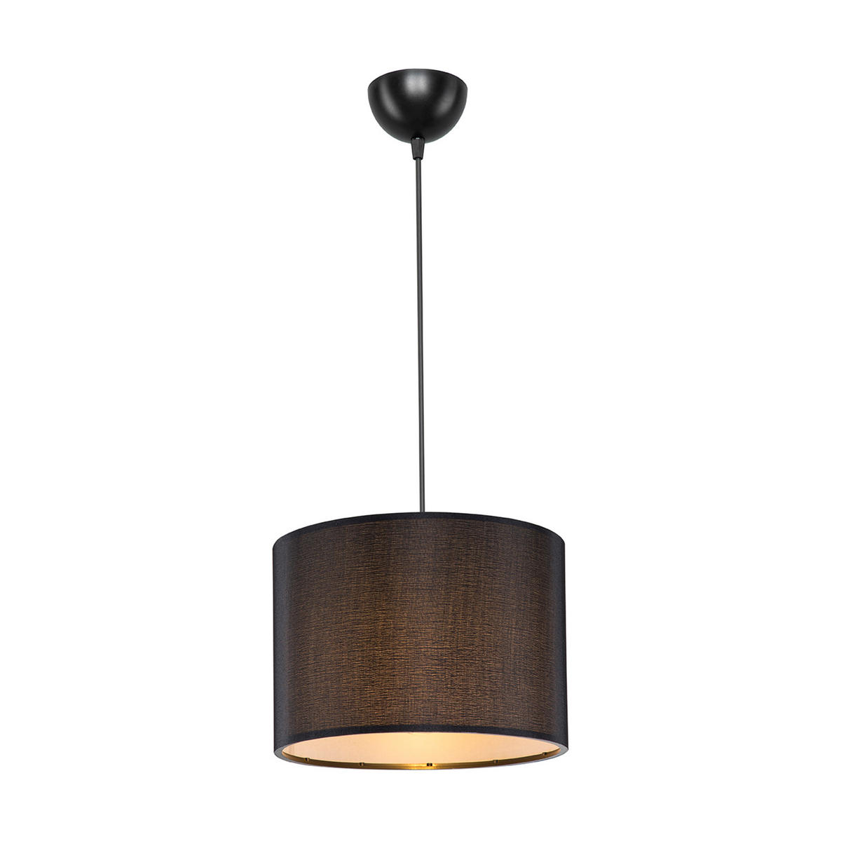 HÄNGELAMPE Willenhall - Schwarz, Textil (22/22/60cm) - lux.pro