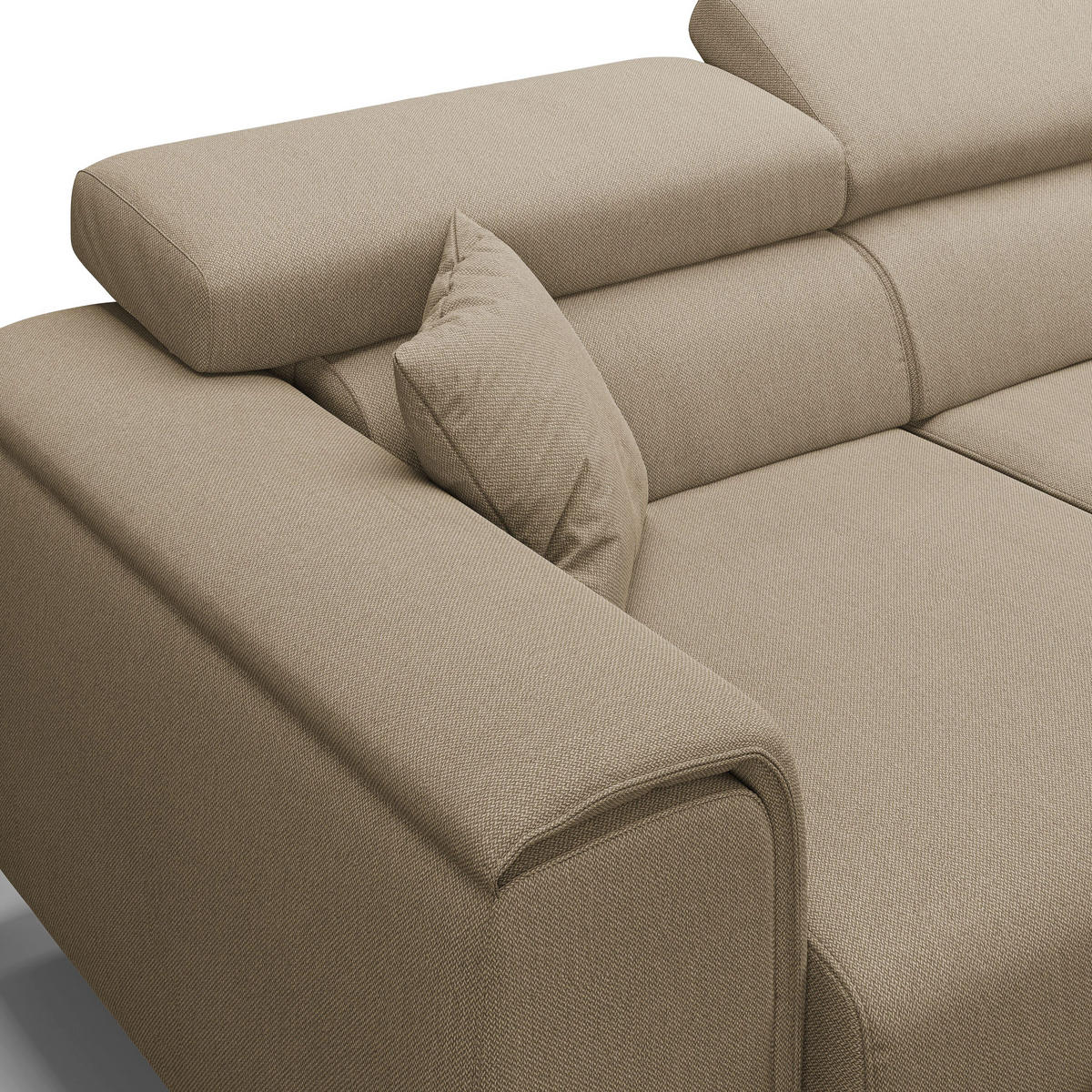 LINEARSOFA Fusion - Beige, Textil (260/74/102cm) - Divani.store