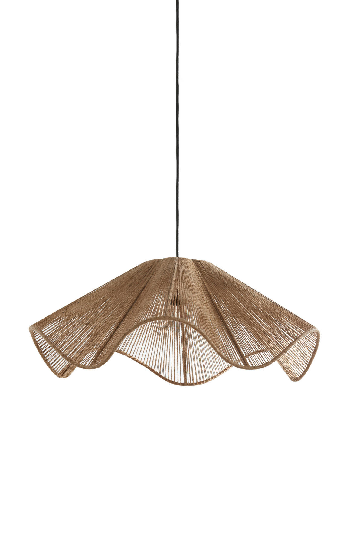 HÄNGELAMPE - Braun - 60/60/24 cm - Braun, Textil (60/60/24cm) - Light & Living