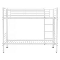 ETAGENBETT adam weiss - Weiß, Metall (90/190cm) - Habitat Garten