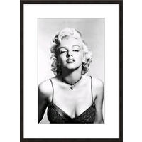 BILD mit Rahmen 51x71 cm Marilyn Monroe Schwarz-Weiß - Weiß, Holz (51/71cm) - artissimo