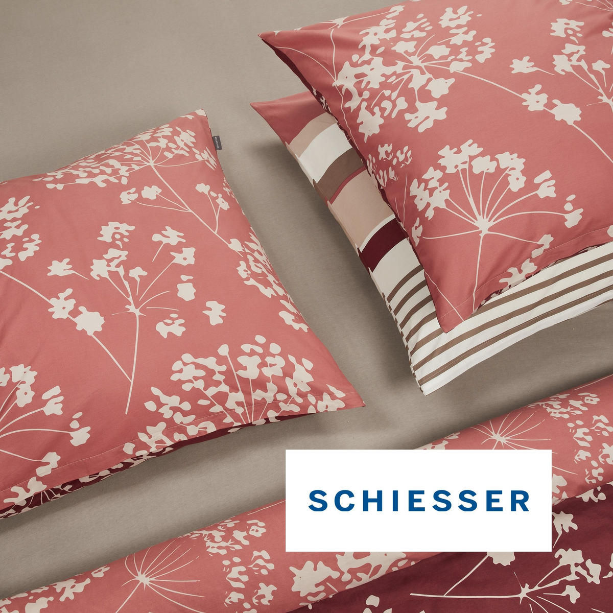 BETTWÄSCHESET Rexo - Renforcé - 2-teilig - 135 x 200 cm - Altrosa - Altrosa, Textil (135/200cm) - SCHIESSER