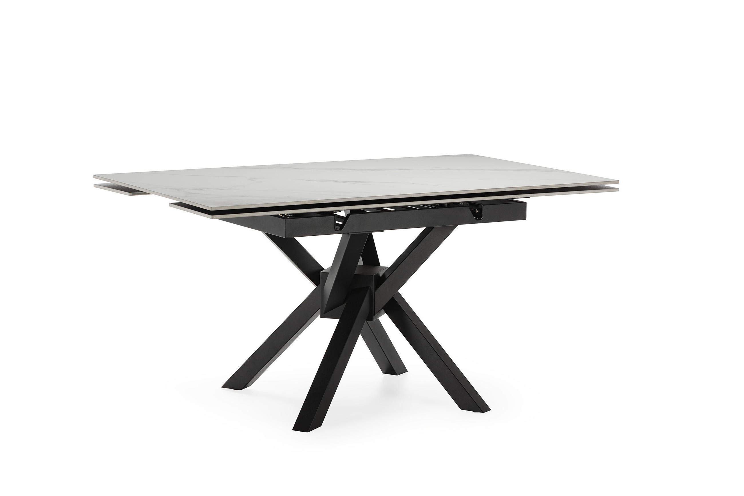 ESSTISCH Arlene Schwarz 150/90/76 cm - Schwarz, Stein (150/90/76cm) - Drawer