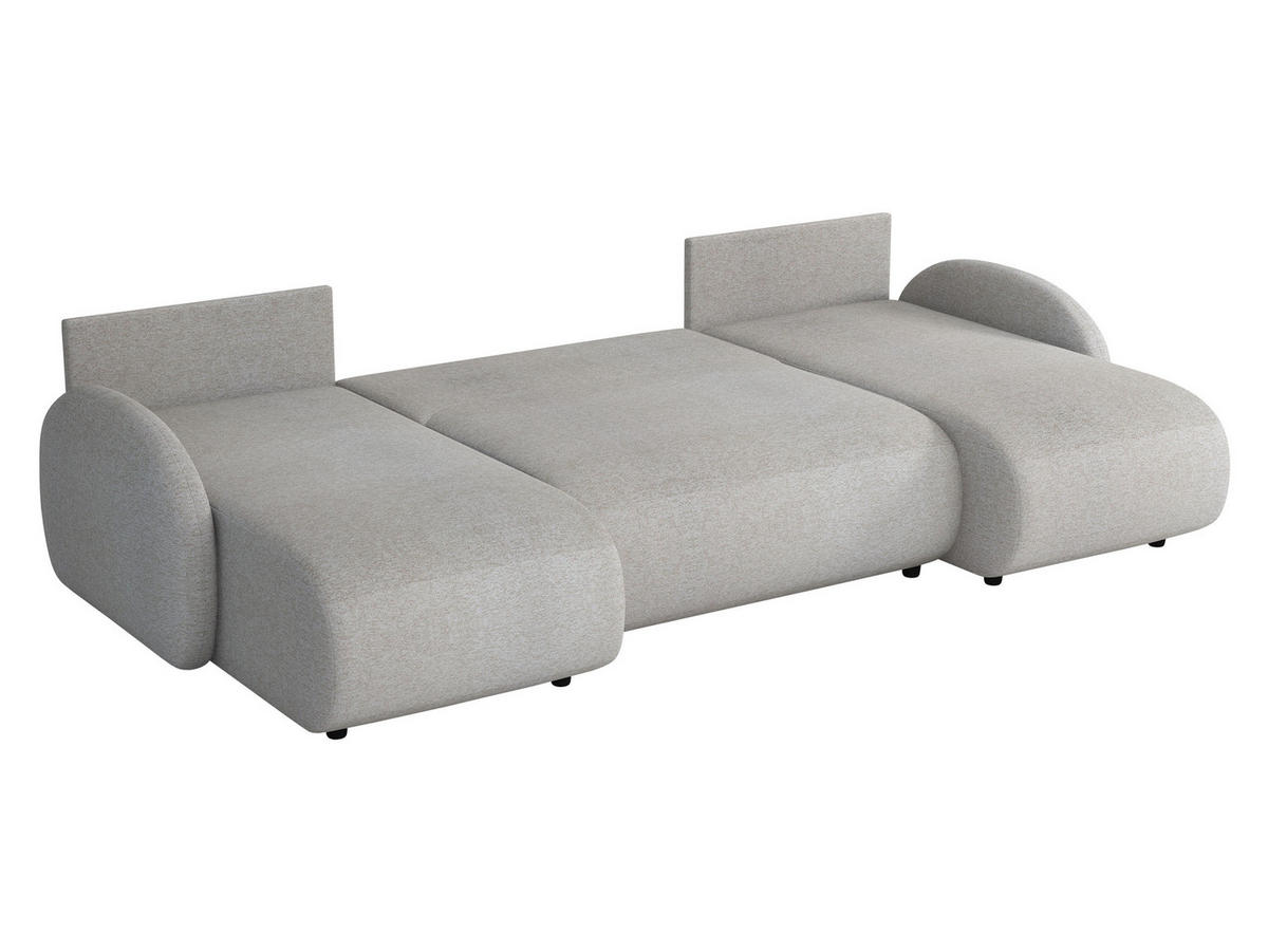 WOHNLANDSCHAFT Dream U - Schwarz/Rosa, Holz/Kunststoff (318/88/160cm) - MIRJAN24