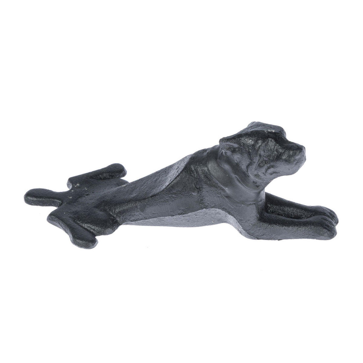 TÜRSTOPPER Hund - Schwarz, Metall (19/9cm) - Homescapes