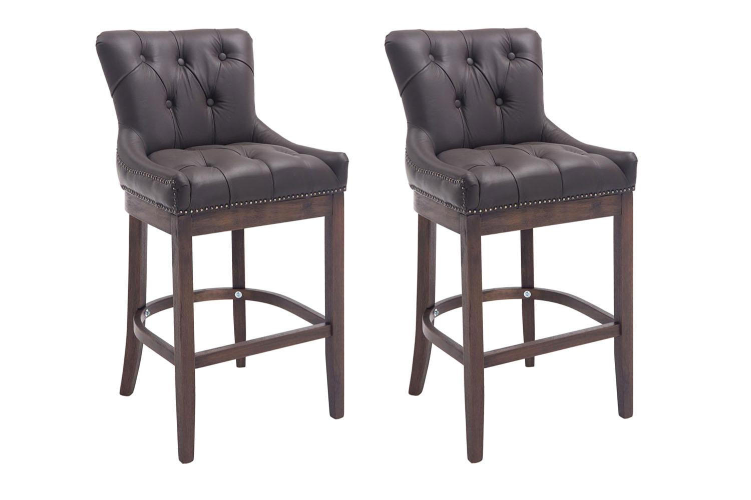 CLP Barhocker Braun 55x109x57 cm