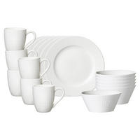 FRÜHSTÜCKS-SET Saphir weiß 18er Set - Weiß, Keramik (1/1/1cm) - Ritzenhoff Breker