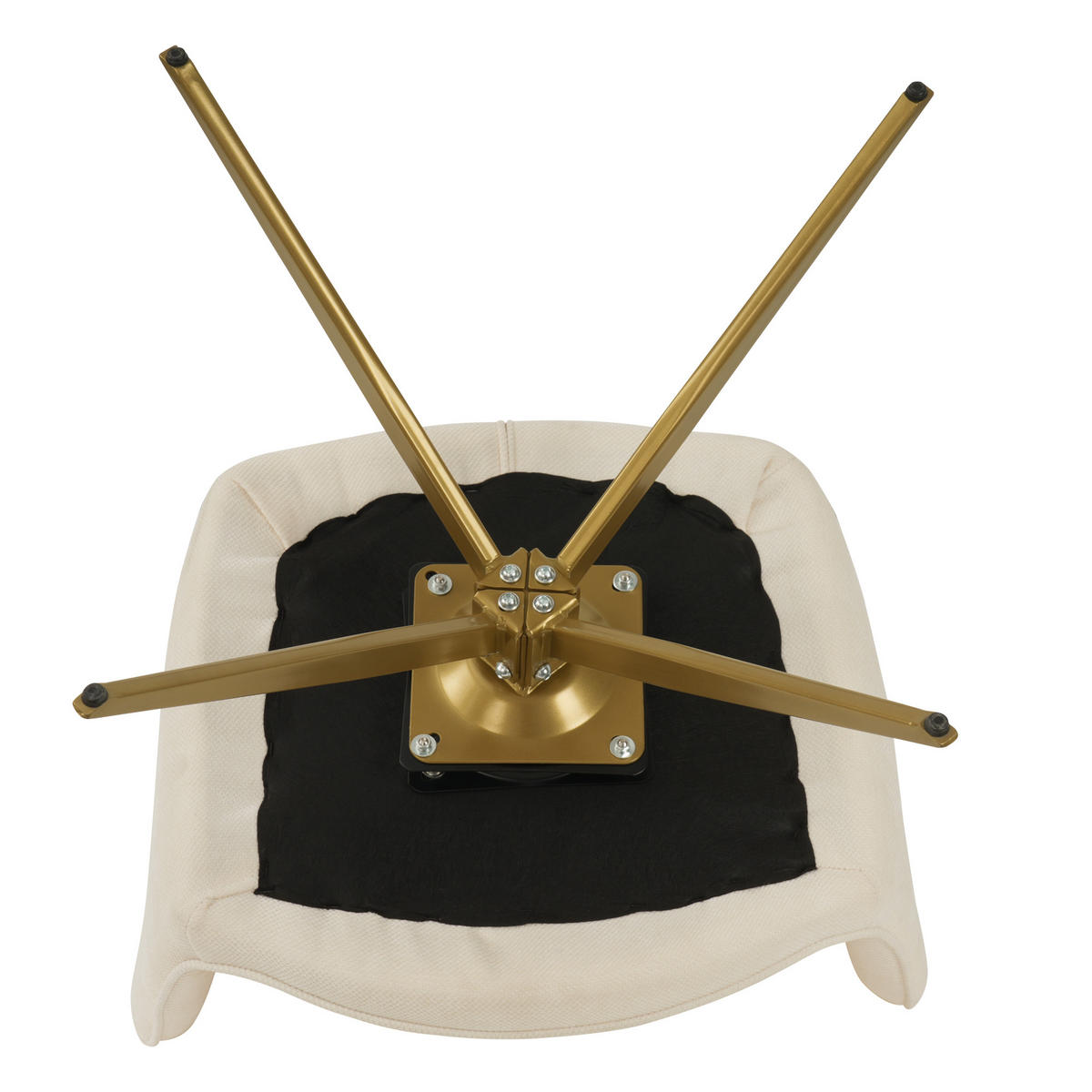 ARMLEHNSTUHL-SET DE-36845 2 Stück mit Drehfunktion und Metallbeinen Creme - Creme, Metall (45/84/53.5cm) - ComfortXL