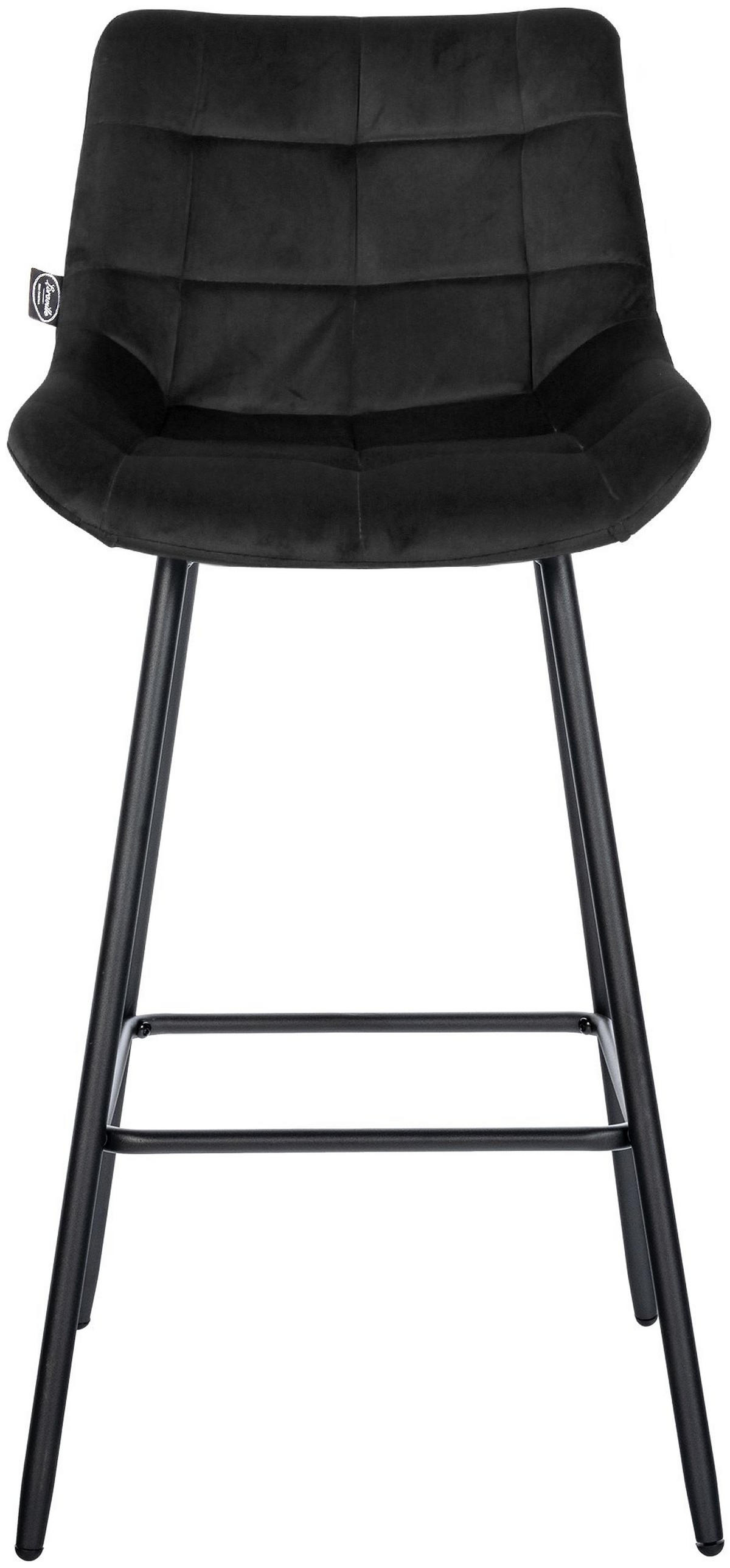 BARHOCKER Weston 104x49x56 cm Schwarz - Schwarz, Metall (49/104/56cm) - furnicato
