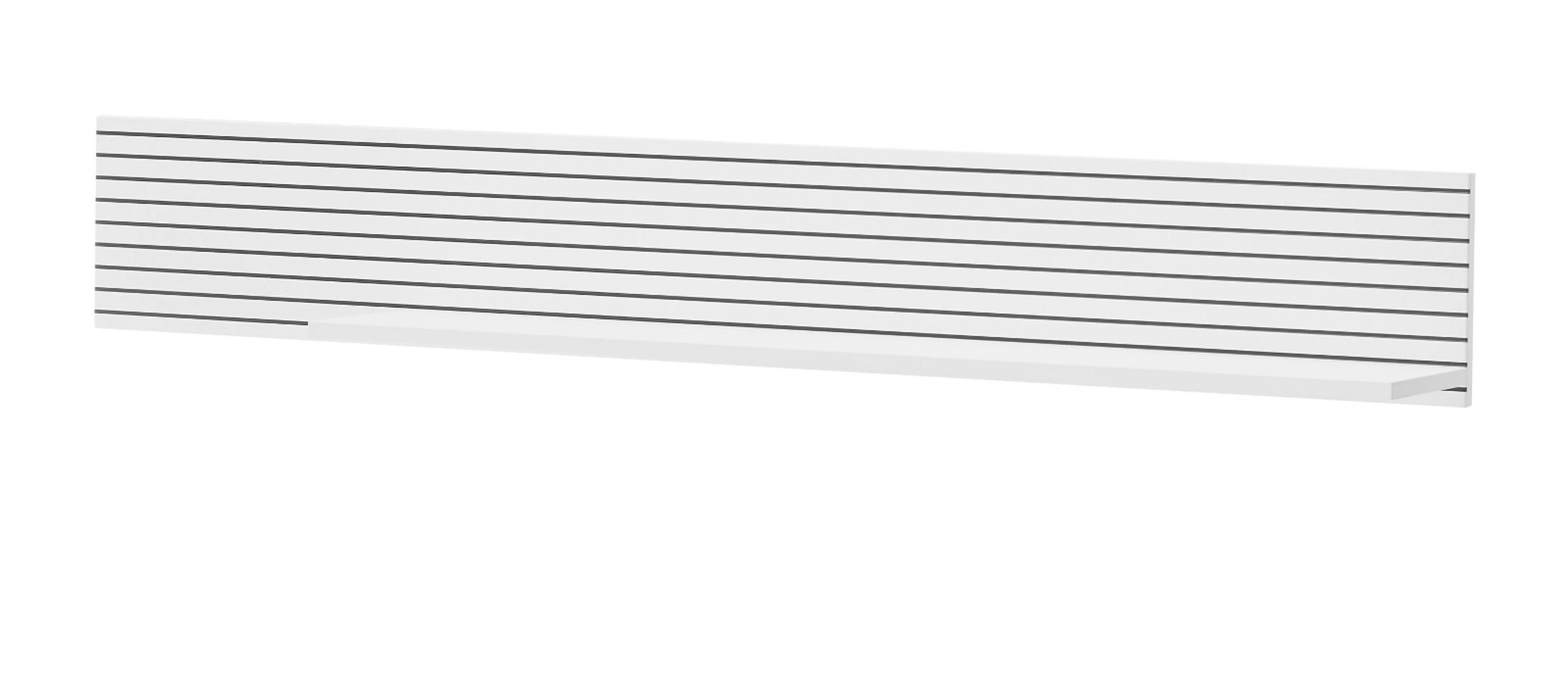 WANDBOARD weiß mat, Wandregal 150 cm - Weiß, Holzwerkstoff (150/22/21cm) - Furn.Design