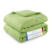 SOMMERBETT Steppbett leicht Apfelgrün 135x200 cm - Grün, Textil (135/200cm) - Bestlivings