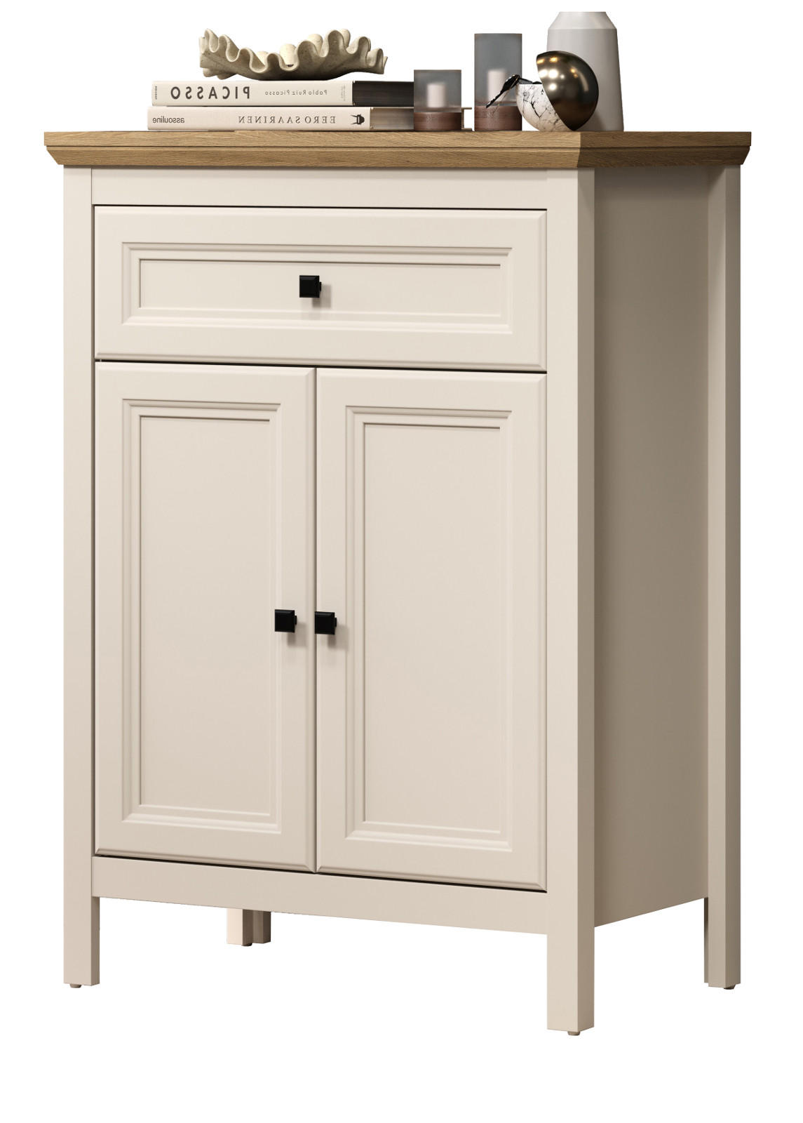 Top.Furn Flurkommode Eiche, Kaschmir 70x98x41 cm