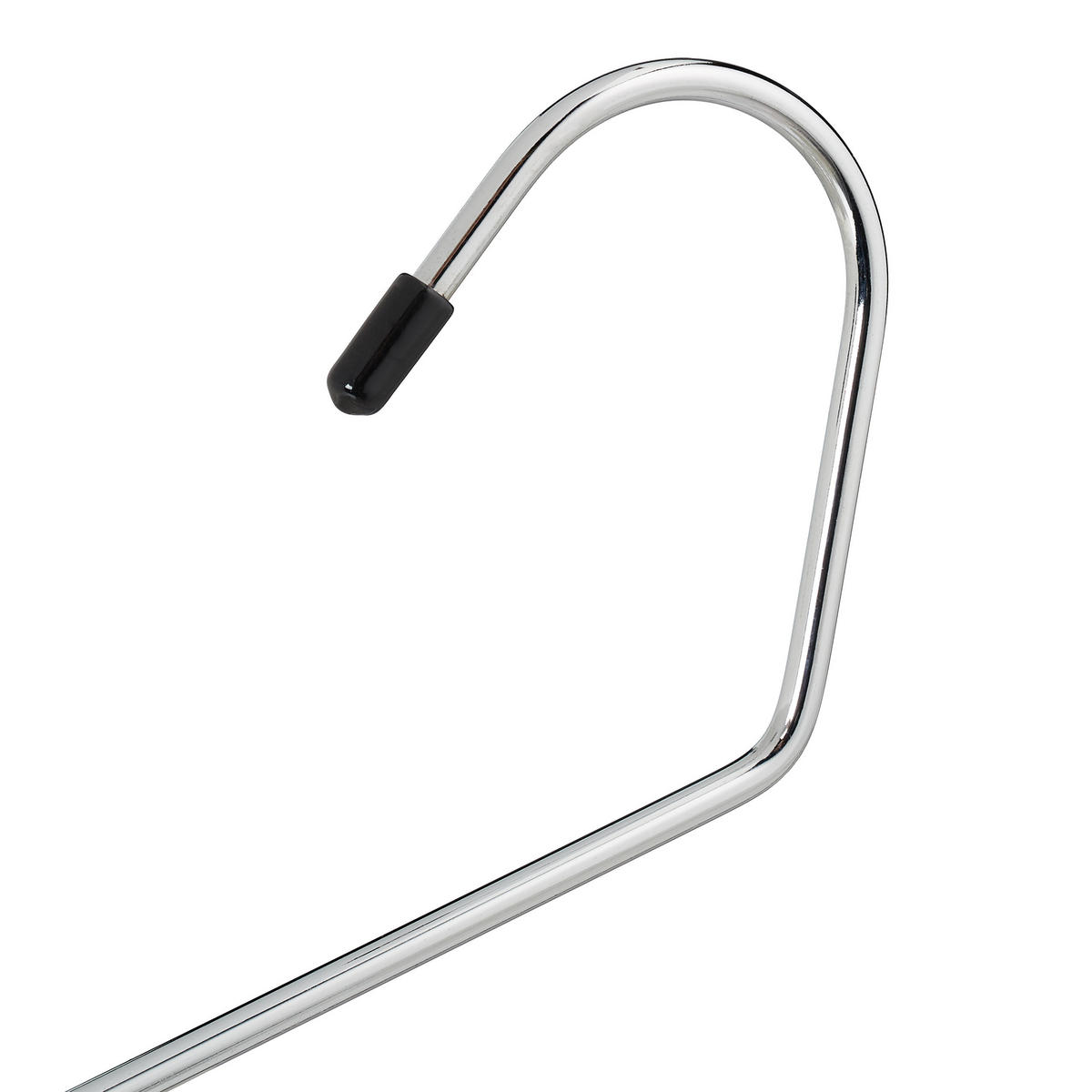 5XOBEŠALNIKI hlač - črna, kovina/umetna masa (33.5/23.5/0.5cm) - Relaxdays