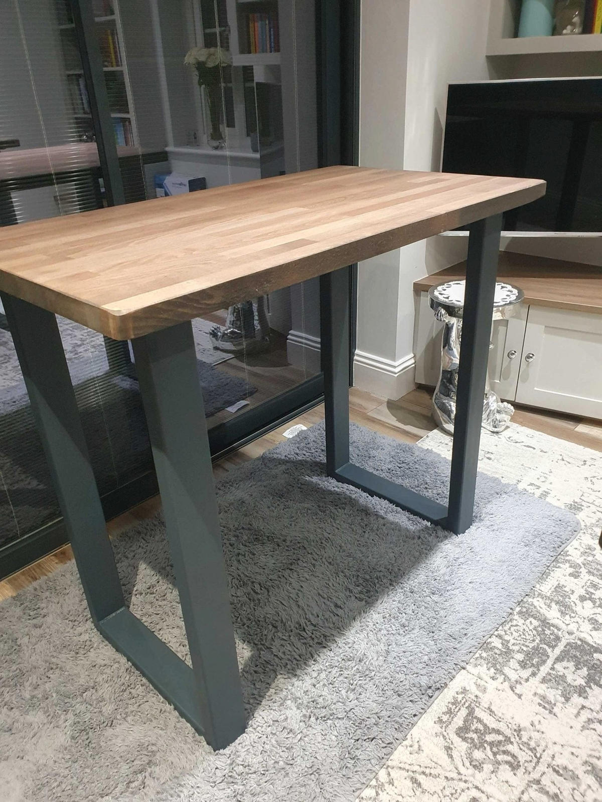 FRÜHSTÜCKSBAR Eiche massiv - Natur - 120/45/100 cm - Eichefarben/Naturfarben, Eichenholz/Holz (45/100/120cm) - TRL Handmade Furniture