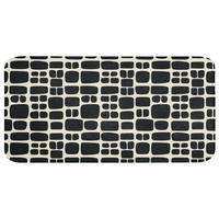 BADEMATTE Modern - Bio - Schwarz Badezimmerteppich 120x60 cm - Anthrazit, Kunststoff/Textil (120/60cm) - OnlyWow