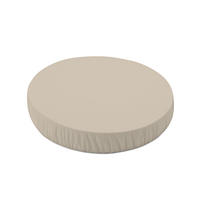 CEARȘAF cu elastic pentru bebe 7in1 oval - cappuccino, material textil (73/73cm) - waldin