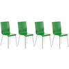 BESUCHERSTUHL Apeldoorn - 2er Set grün - Grün, Holz (43/87/47cm) - TPFLiving