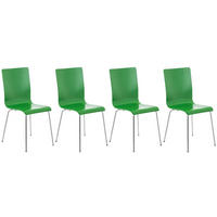 BESUCHERSTUHL Apeldoorn - 2er Set grün - Grün, Holz (43/87/47cm) - TPFLiving