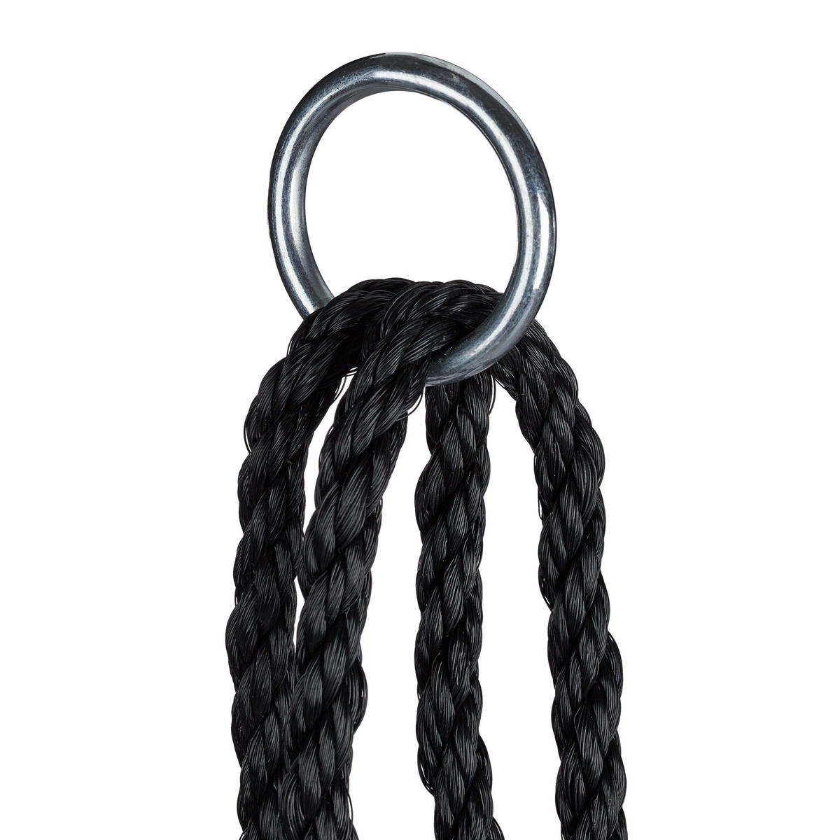 GUNGA svart bogunga med nät 120 cm - Svart, Textil/Metall (120/140/120cm) - Relaxdays