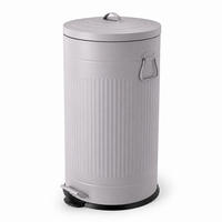 SMETNJAK Siva pedalni Soft Close 40 l - siva, kovina/umetna masa (35/67/35cm) - Relaxdays
