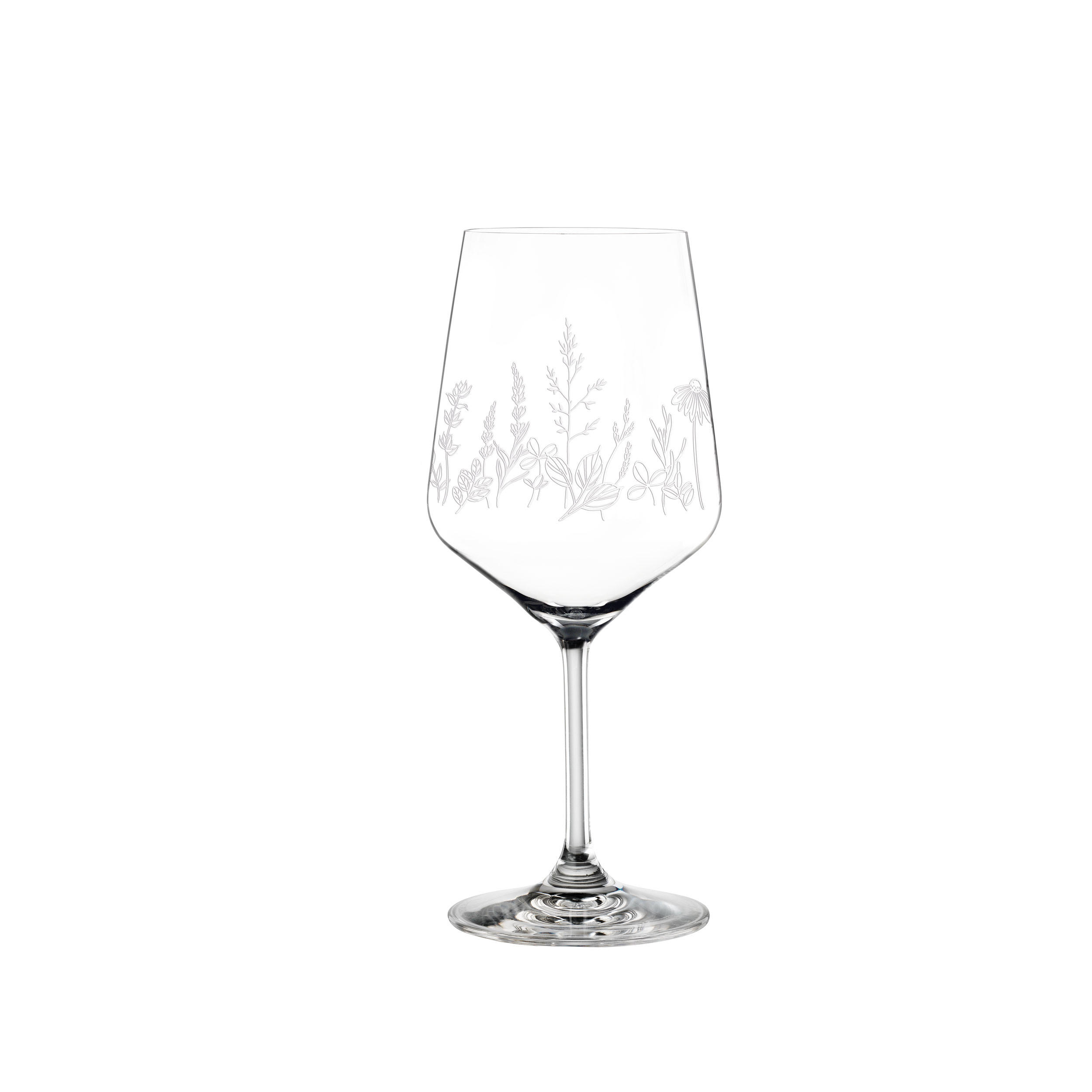 WEINGLAS Tattoo Botanical White, 2er Set, Kristallglas, 630 ml - Weiß, Glas (0.63L) - Nachtmann
