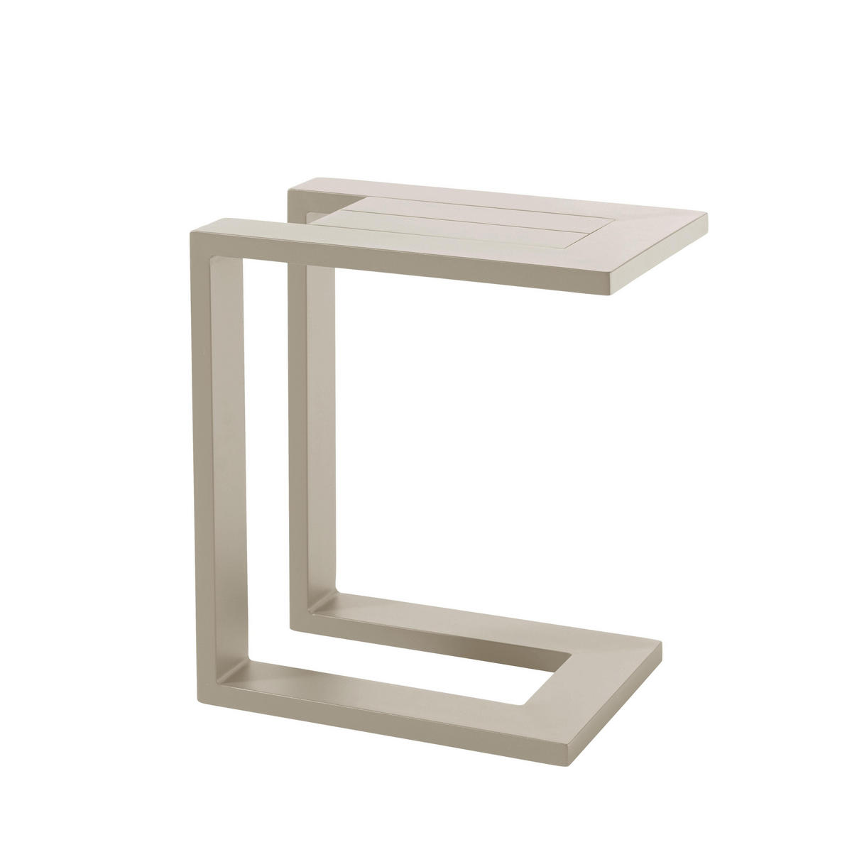 SONNNENLIEGE 2-tlg., Beige - Beige, Metall (75/74/202cm) - Oviala