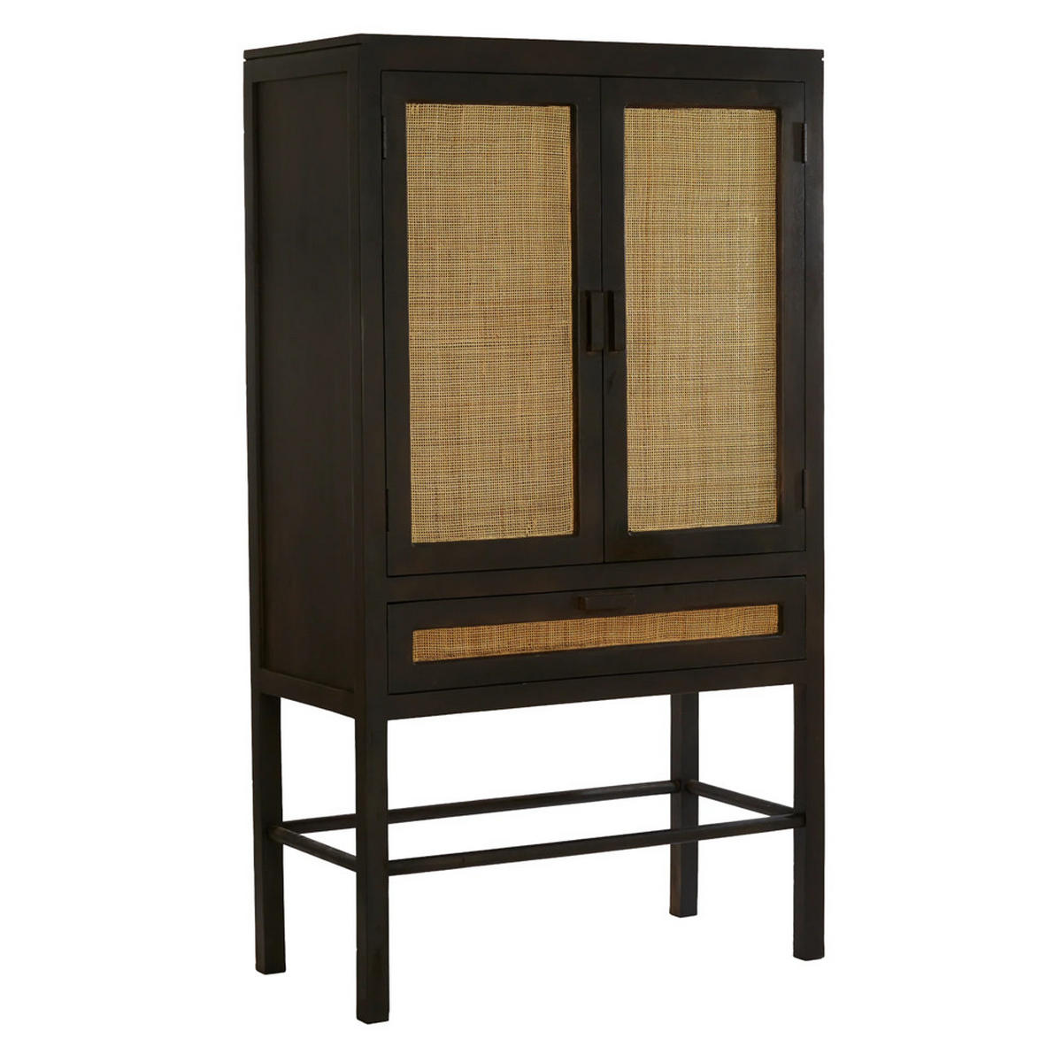 HIGHBOARD NIPOS 90x45x160 cm, Mangoholz, Braun - Braun, Holz (90/160/45cm) - Light & Living