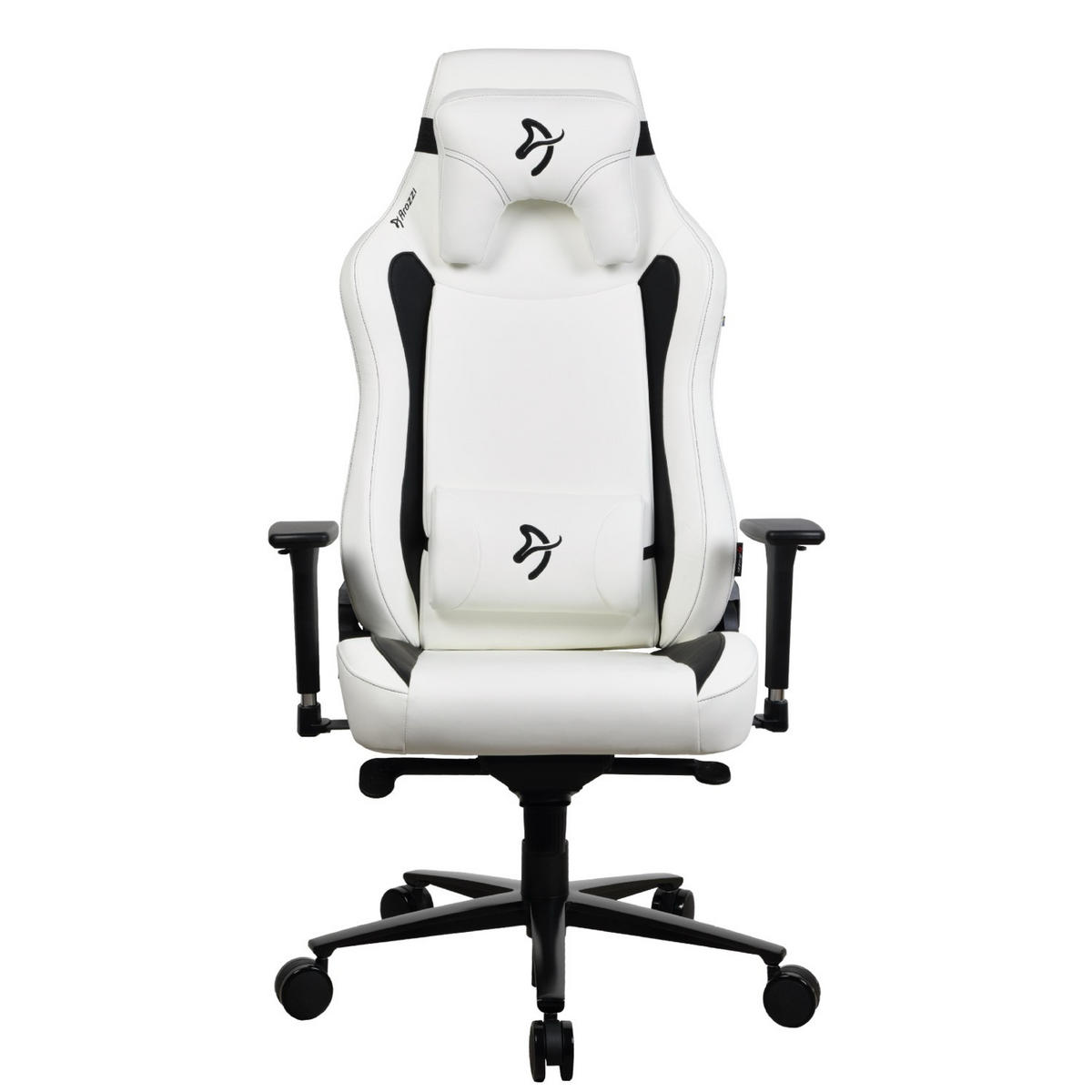 GAMINGSTUHL Vernazza XL SoftPU™ Weiß - Schwarz/Weiß, Kunststoff/Metall (76/138/53cm) - Arozzi