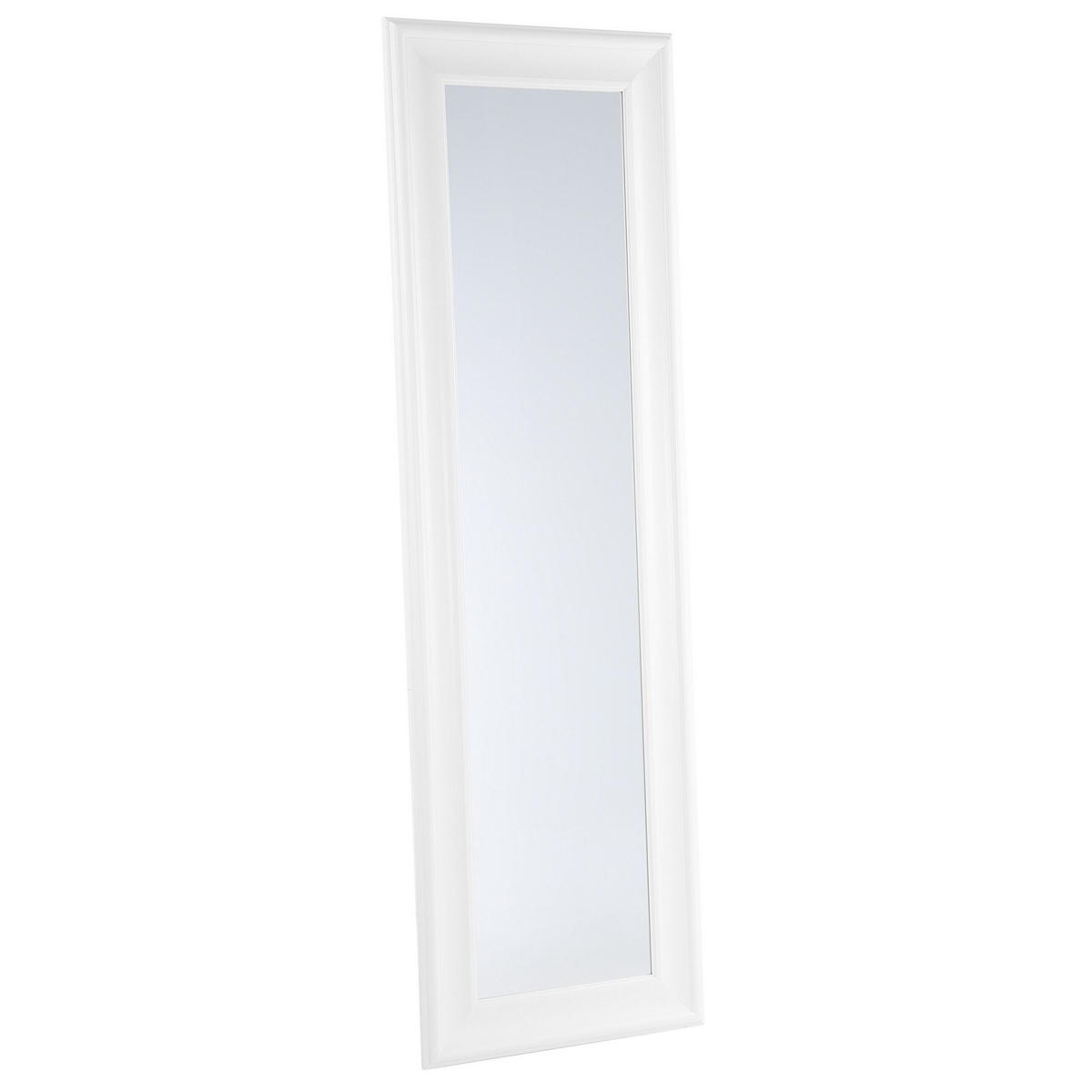 WANDSPIEGEL weiß rechteckig 51/141 cm Lunel - Weiß, Kunststoff (51/141/3cm) - Beliani
