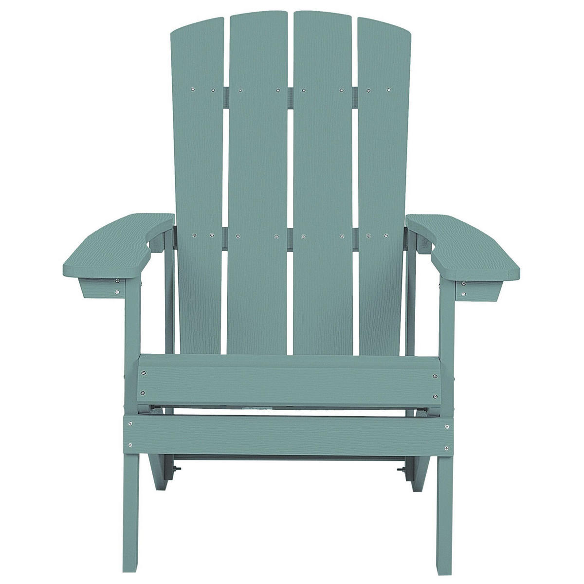 GARTENSTUHL Kunstholz türkis Adirondack - Türkis, Kunststoff (75/88/88cm) - Beliani