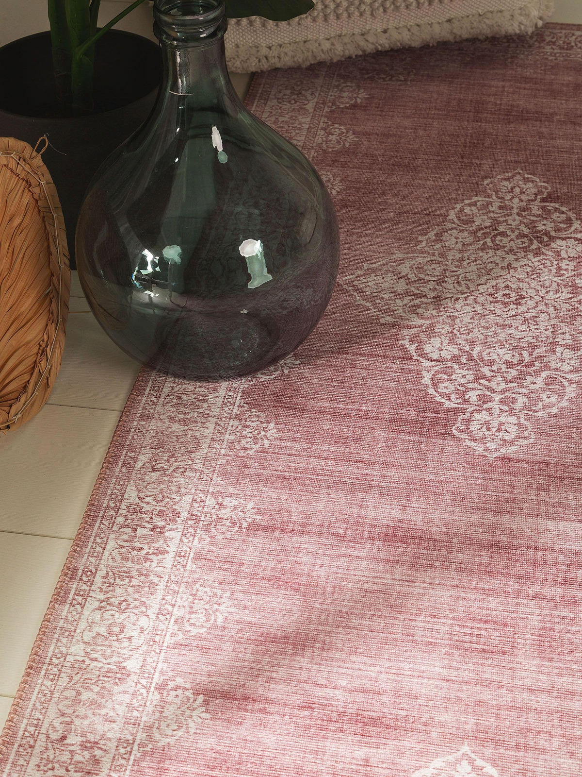 LÄUFER Laury Rosa 80x240 cm - Rosa, Textil (80/240cm) - benuta Pop