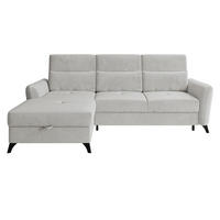 ECKSOFA Talia, Seite: Links LC-2R - Hellgrau/Schwarz, Holz/Kunststoff (238/167cm) - MIRJAN24