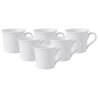KAFFEE- / TEETASSE Cellini weiß 200 ml 6er Set - Weiß, Keramik (0.2L) - Villeroy & Boch