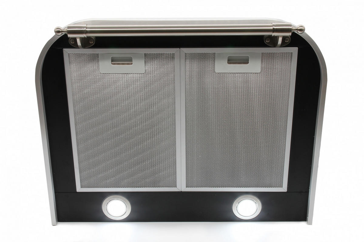 ELEKTRO-EINBAU-BACKOFEN 60 cm EH 6355 Em Sil+A 6315 Em Sil Eco Dunstabzugshaube 60 cm - Schwarz, Metall (59.4/59.4/56.6cm) - Kaiser Küchengeräte