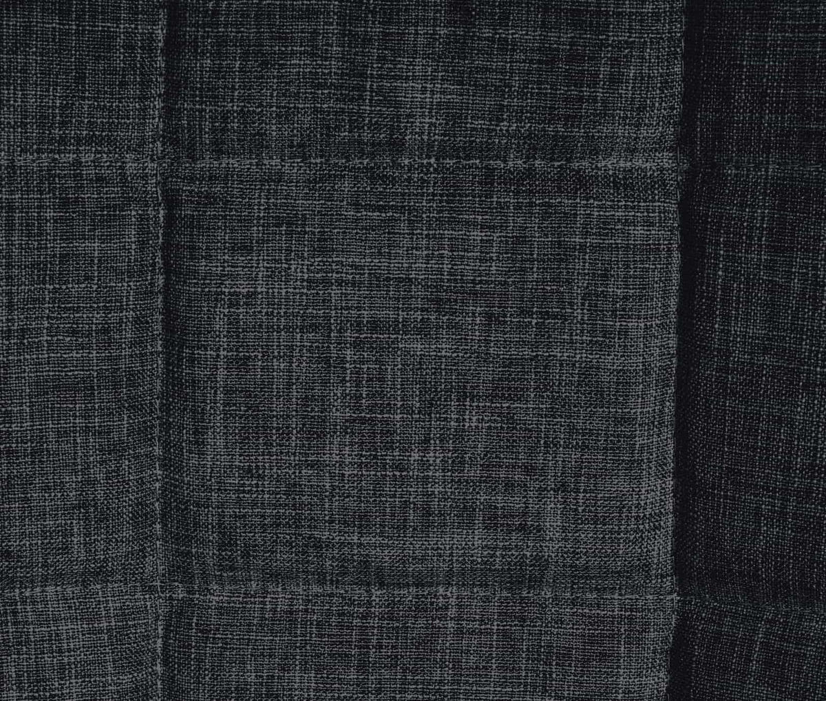 STUHL 2er Set Stoff schwarz - Schwarz, Textil/Metall (46/82/52cm) - CLP