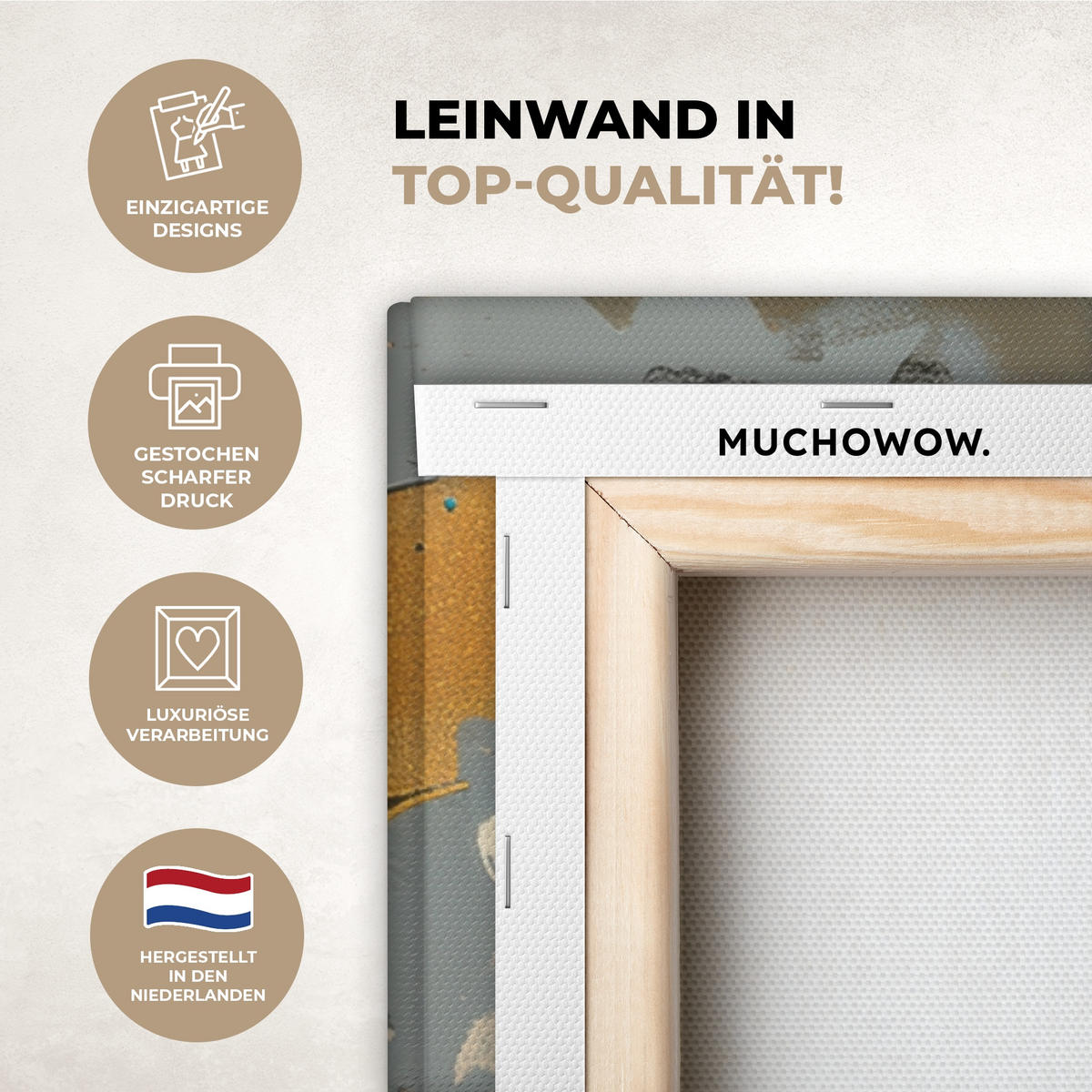 LEINWANDBILD Baum - Graffiti - Banksy-Stil - Ballon-Mädchen Deko Groß 90x90 cm - Blaugrau, Textil (90/90cm) - MuchoWow