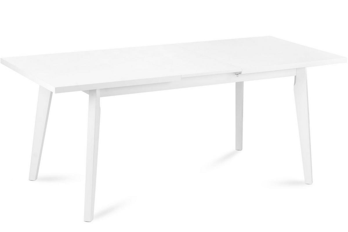 ESSTISCH RHENA ausziehbar bis 190cm, Weiß - Weiß, Holz (150/77/80cm) - KONSIMO®