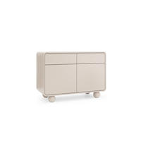 KOMMODE Alvion Kaschmir, mit abgerundeten Kanten und Kugelfüßen - Kaschmir, Holzwerkstoff (108/75/39cm) - Bettso