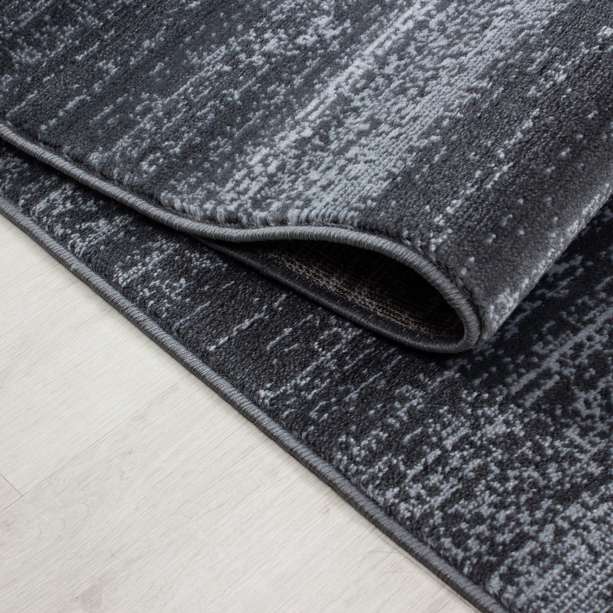 KURZFLORTEPPICH INN, einfarbig, Grau, 120 x 170 cm - Grau, Textil (170/120cm) - KADIMA DESIGN