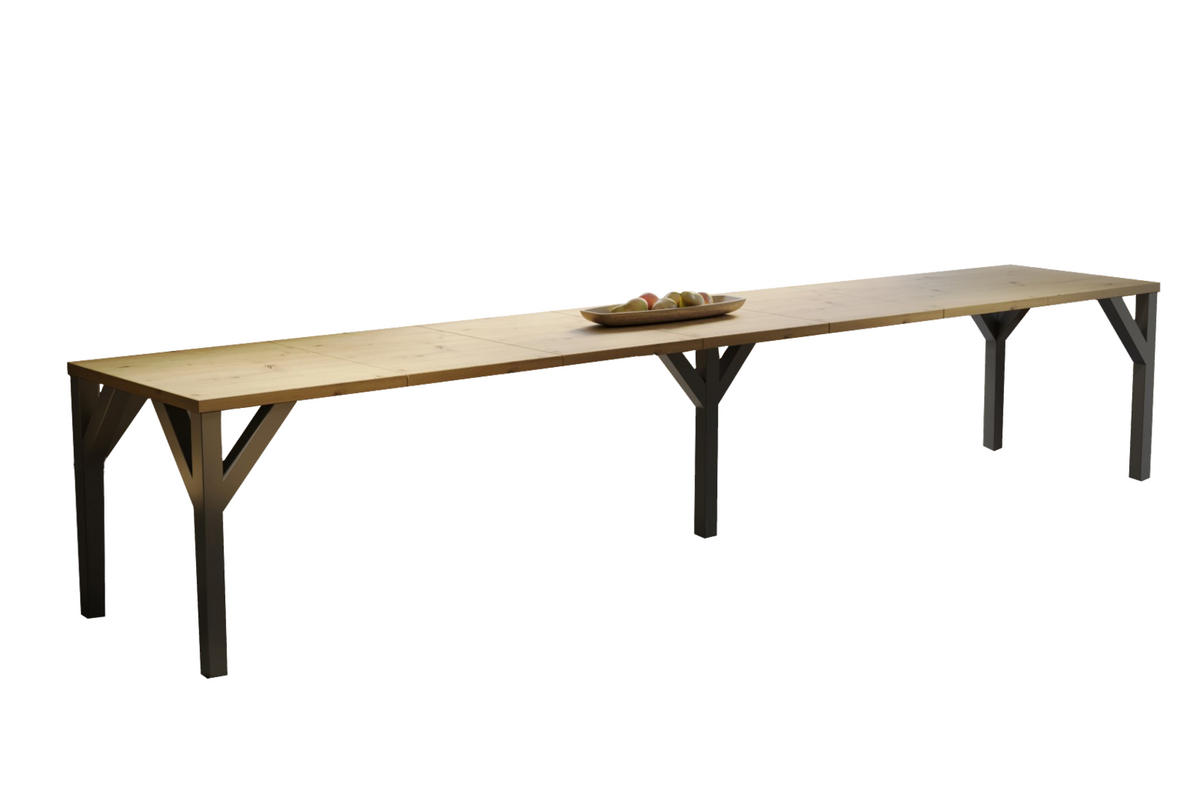 ESSTISCH XXL Dunaj ausziehbar bis 405 cm - Eiche Artisan, Holzwerkstoff (130/90/75cm) - Endo-Moebel
