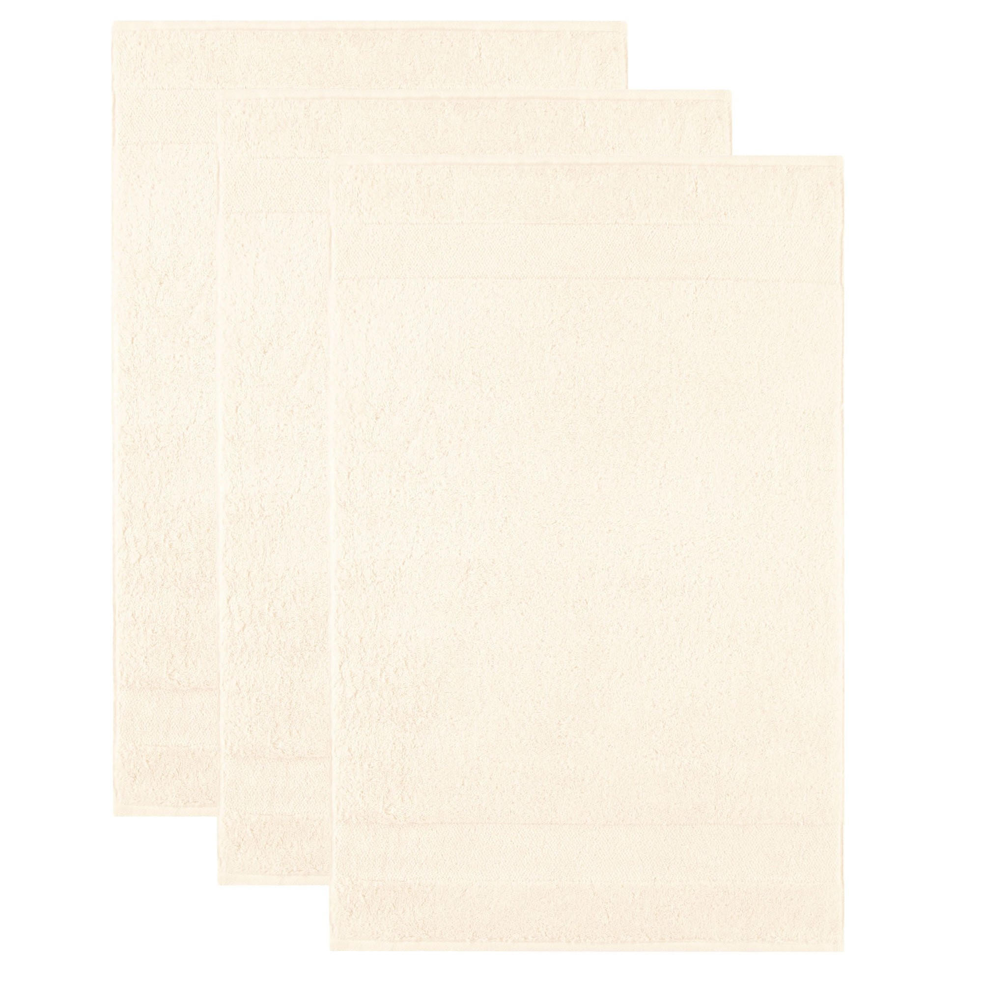 GÄSTETUCH Unisex Gästetuch One Champagner 3er Pack Baumwolle - Beige, Textil (25/35cm) - Villeroy & Boch