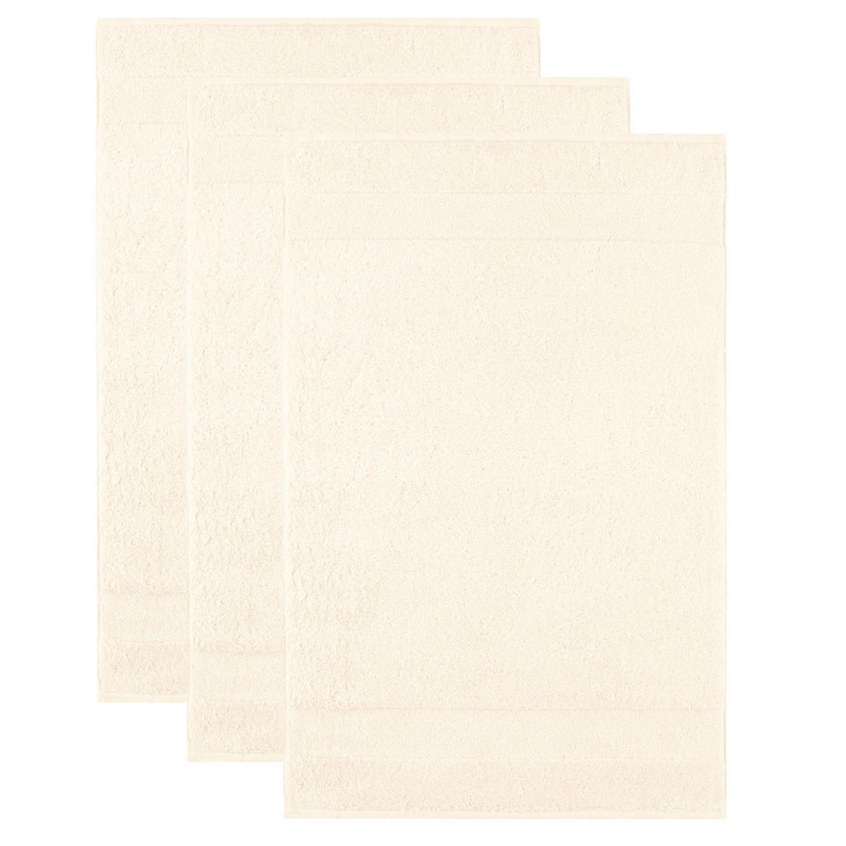 GÄSTETUCH Unisex Gästetuch One Champagner 3er Pack Baumwolle - Beige, Textil (25/35cm) - Villeroy & Boch