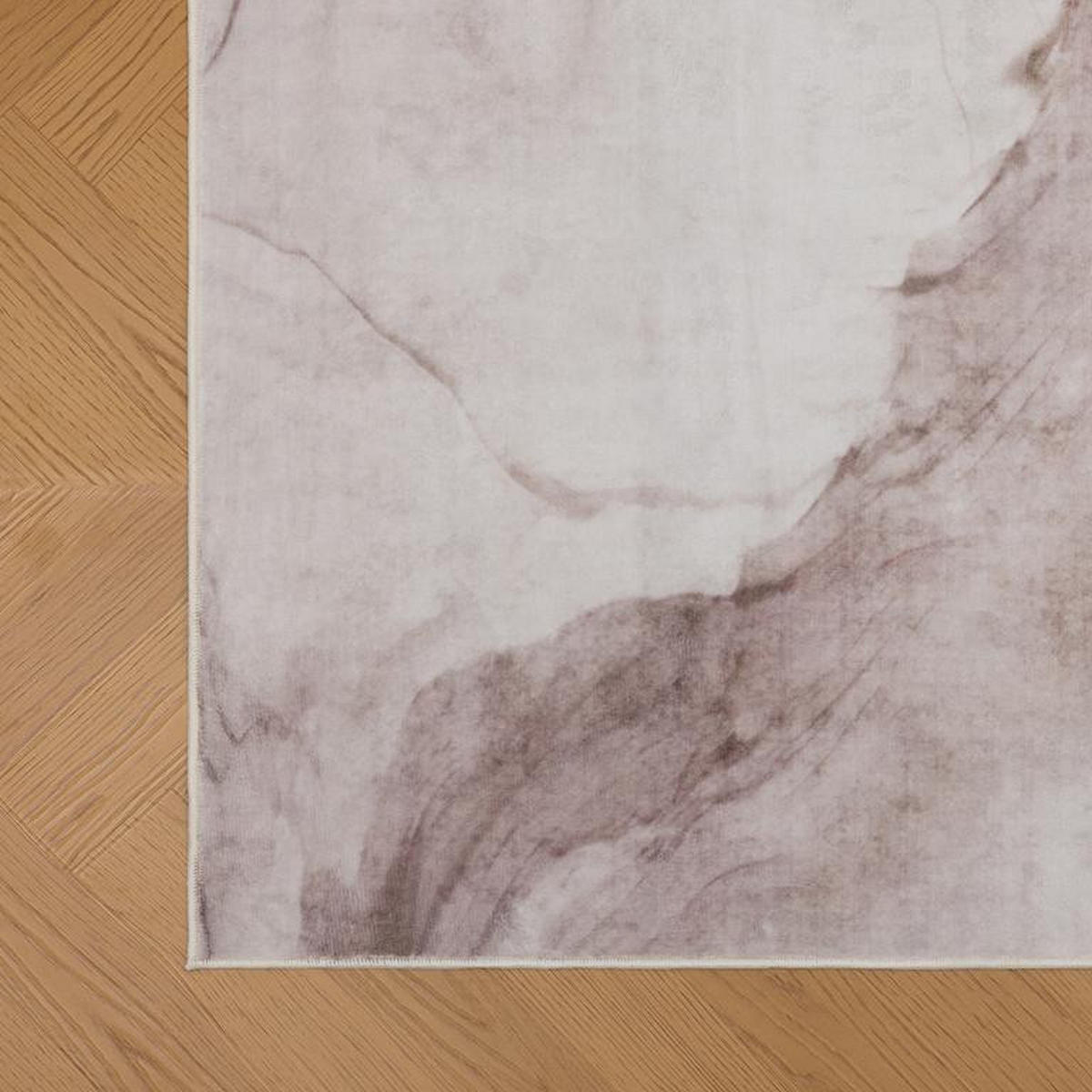 TEPPICH waschbar Flanel Creme/Beige 80x150 cm - Multicolor, Textil (80/150cm) - Vercai Rugs