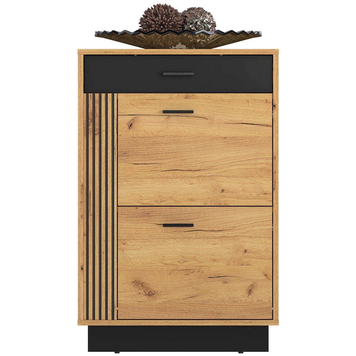 SCHUHSCHRANK Vasco Eiche 60 cm - Eichefarben, Holzwerkstoff (60/90.9/33.4cm) - Homebook