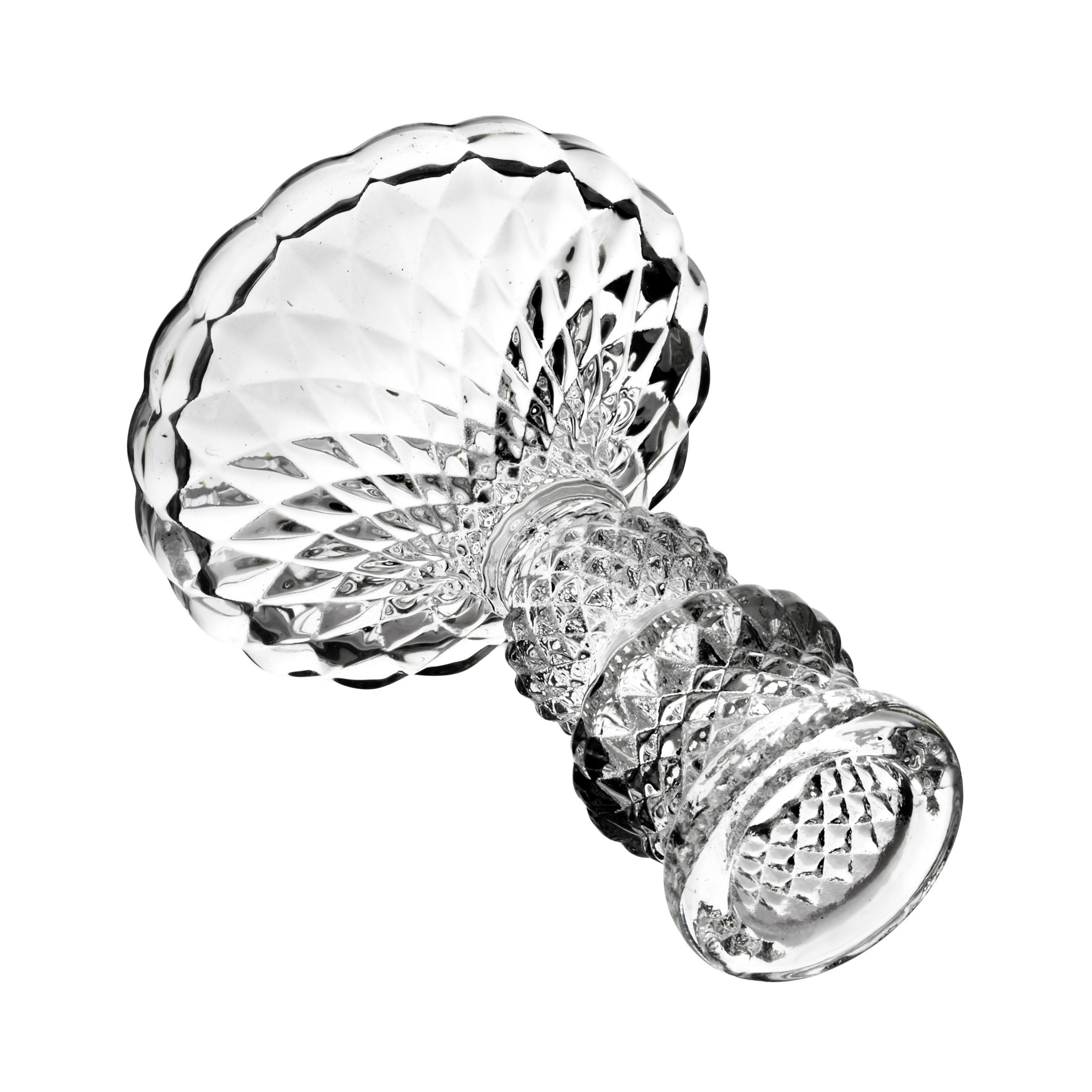 KERZENHALTER Patricia transparent 8/8/10.5 cm Glas - Transparent, Glas (8/10.5/8cm) - Mondex