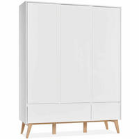 KINDERKLEIDERSCHRANK Drehtürenschrank Dambi - Weiß, Holz (149/200/53cm) - KONSIMO®